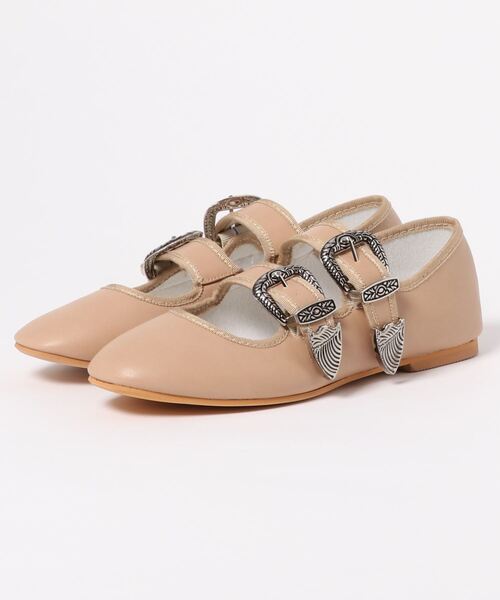 SVEC（シュベック）の「ウェスタンバックルベルト パンプス / カンフーシューズ（バレエシューズ・レディース・ブラック/ブラック系その他/ブラウン系その他/パープル系その他/ベージュ/ブラウン系その他2/ブラック系その他2/グリーン/ブラック系その他3/ホワイト/ブラック系その他4/シルバー・38/39/35/36/37/40）」の9枚目の写真