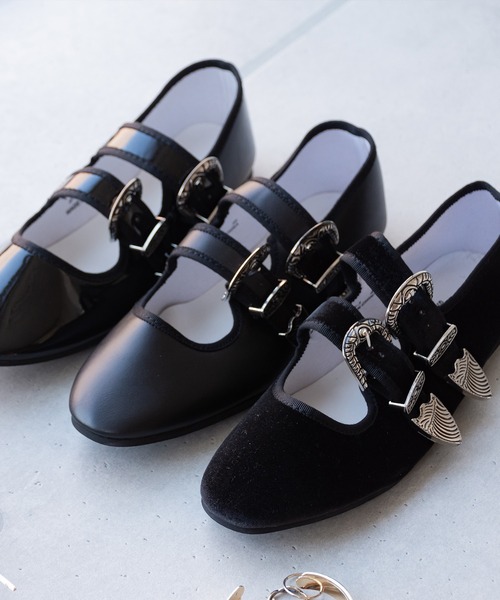 SVEC（シュベック）の「ウェスタンバックルベルト パンプス / カンフーシューズ（バレエシューズ・レディース・ブラック/ブラック系その他/ブラウン系その他/パープル系その他/ベージュ/ブラウン系その他2/ブラック系その他2/グリーン/ブラック系その他3/ホワイト/ブラック系その他4/シルバー・38/39/35/36/37/40）」の21枚目の写真