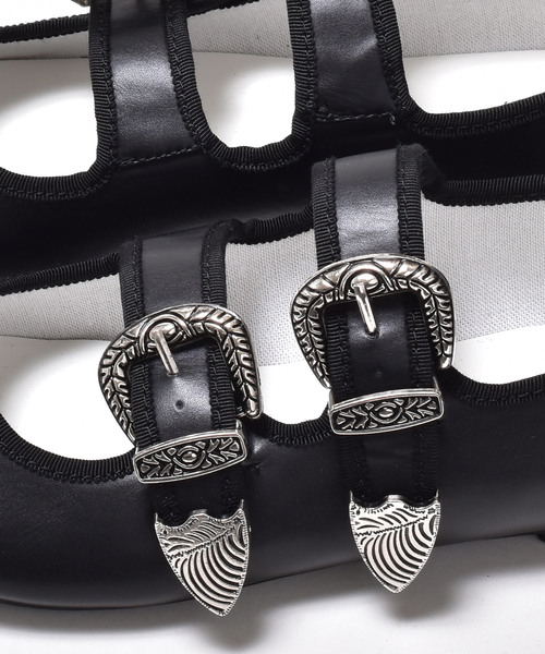 SVEC（シュベック）の「ウェスタンバックルベルト パンプス / カンフーシューズ（バレエシューズ・レディース・ブラック/ブラック系その他/ブラウン系その他/パープル系その他/ベージュ/ブラウン系その他2/ブラック系その他2/グリーン/ブラック系その他3/ホワイト/ブラック系その他4/シルバー・38/39/35/36/37/40）」の13枚目の写真