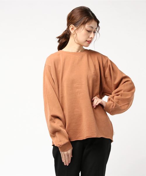 rip curl(リップカール)の「【RIP CURL / リップカール】レディースワンポイントスウェット / トレーナー / オーバーサイズ / ワンマイルウェア / ルームウェア(スウェット・レディース・レッド系その他2/オレンジ系その他2・MEDIUM/LARGE)」の5枚目の写真