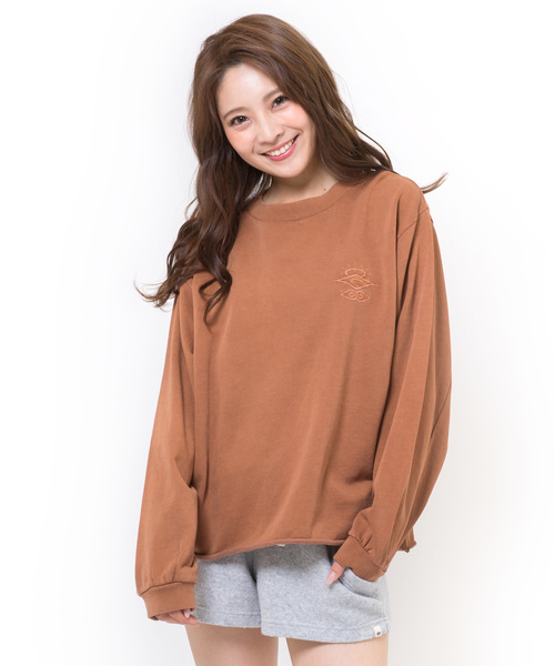 rip curl(リップカール)の「【RIP CURL / リップカール】レディースワンポイントスウェット / トレーナー / オーバーサイズ / ワンマイルウェア / ルームウェア(スウェット・レディース・レッド系その他2/オレンジ系その他2・MEDIUM/LARGE)」の7枚目の写真