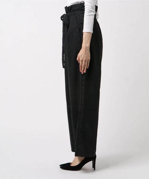Culture Medium(カルチャーミディアム)の「ビーチツイルハイウエストラップ風パンツ(その他パンツ・レディース・ブラック/ベージュ/グリーン/テラコッタ・FREE)」の6枚目の写真