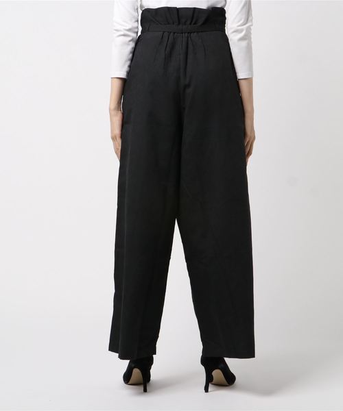 Culture Medium(カルチャーミディアム)の「ビーチツイルハイウエストラップ風パンツ(その他パンツ・レディース・ブラック/ベージュ/グリーン/テラコッタ・FREE)」の5枚目の写真