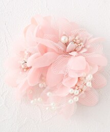 SHOO・LA・RUE | 【セレモニー】パールビーズ×チュールコサージュ(ブローチ/コサージュ)