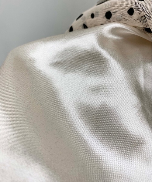 PICCIN(ピッチン)の「チュールフロッキースカート(スカート・レディース・ブラック/オフホワイト・MEDIUM/LARGE)」の18枚目の写真