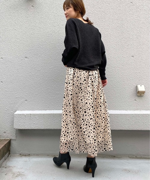 PICCIN(ピッチン)の「チュールフロッキースカート(スカート・レディース・ブラック/オフホワイト・MEDIUM/LARGE)」の22枚目の写真
