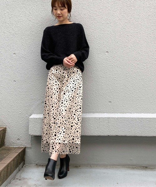 PICCIN(ピッチン)の「チュールフロッキースカート(スカート・レディース・ブラック/オフホワイト・MEDIUM/LARGE)」の9枚目の写真