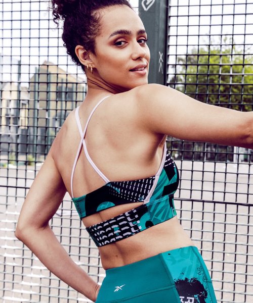 Reebok(リーボック)の「ローインパクト ブラ / Meet You There Low-Impact Bra(スポーツブラ・レディース・ブラック/ブルー・LARGE/X-LARGE/XX-LARGE/MEDIUM/SMALL)」の12枚目の写真