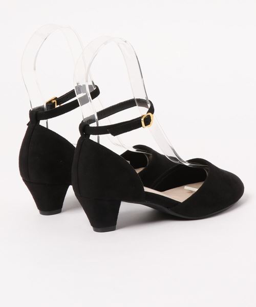 menue(メヌエ)の「ストラップ付 4cmヒール セパレートパンプス(パンプス・レディース・ブラック/シルバー/ブラック系その他/ナチュラル・22.5cm/25.0cm/24.0cm/26.0cm/23.5cm/21.5cm/25.5cm/23.0cm/22.0cm/24.5cm)」の16枚目の写真