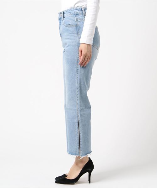 DING（ディング）の「DING/サイドスリットデニムパンツ（デニムパンツ・レディース・ライトブルー・S/M）」の18枚目の写真