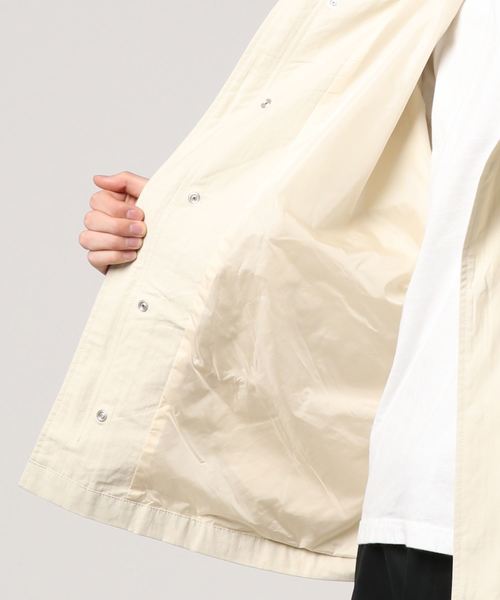 UP START（アップスタート）の「ショート丈ビッグシルエットモッズ風コート（モッズコート・メンズ・アイボリー/ベージュ/ブラック・MEDIUM/LARGE）」の15枚目の写真
