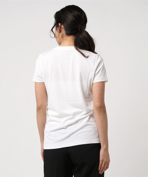 NIKE(ナイキ)の「ナイキ NIKE ウィメンズ DRI-FIT レッグ クルー Tシャツ(Tシャツ/カットソー・レディース・ブラック/ホワイト・M/L/S/XL)」の3枚目の写真