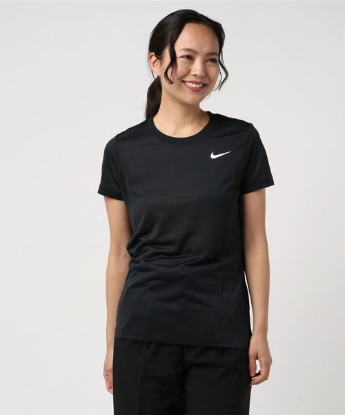 NIKE(ナイキ)の「ナイキ NIKE ウィメンズ DRI-FIT レッグ クルー Tシャツ(Tシャツ/カットソー・レディース・ブラック/ホワイト・M/L/S/XL)」の14枚目の写真