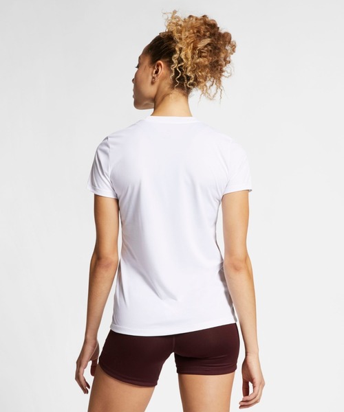 NIKE(ナイキ)の「ナイキ NIKE ウィメンズ DRI-FIT レッグ クルー Tシャツ(Tシャツ/カットソー・レディース・ブラック/ホワイト・M/L/S/XL)」の7枚目の写真