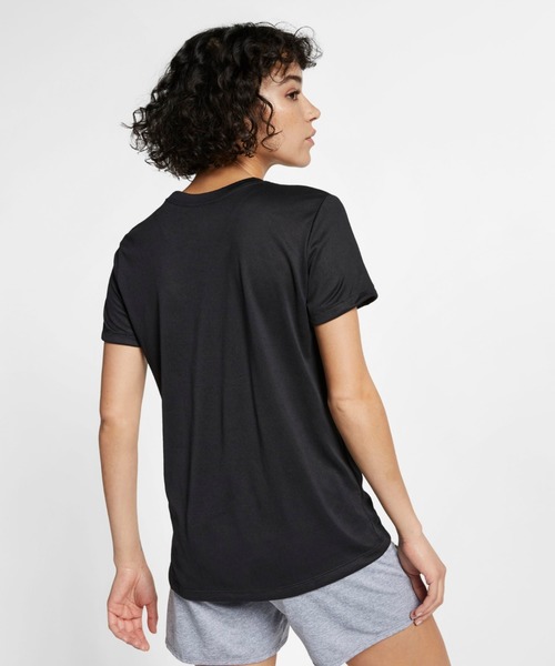 NIKE(ナイキ)の「ナイキ NIKE ウィメンズ DRI-FIT レッグ クルー Tシャツ(Tシャツ/カットソー・レディース・ブラック/ホワイト・M/L/S/XL)」の12枚目の写真