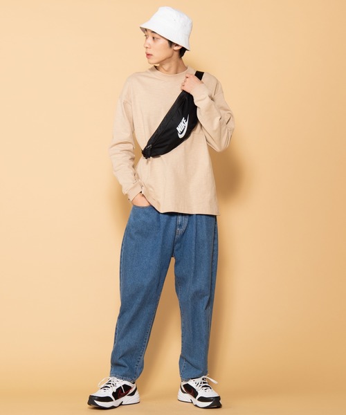 NIKE(ナイキ)の「WEGO/NIKE ヘリテージヒップパック(ボディバッグ/ウエストポーチ・メンズ・グレー/ブラック・FREE)」の7枚目の写真