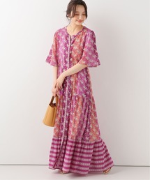 sara mallika�i�T�� �}���J�j�́u�ySARA MALLIKA/�T���}���J�z FLOWER PRINT GATHER DRESS�����O�����s�[�X�i�����s�[�X�j�v