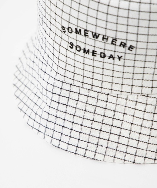 WEGO(ウィゴー)の「WEGO/チェックロゴバケットハット(ハット・レディース・ブラック/ホワイト・FREE)」の10枚目の写真