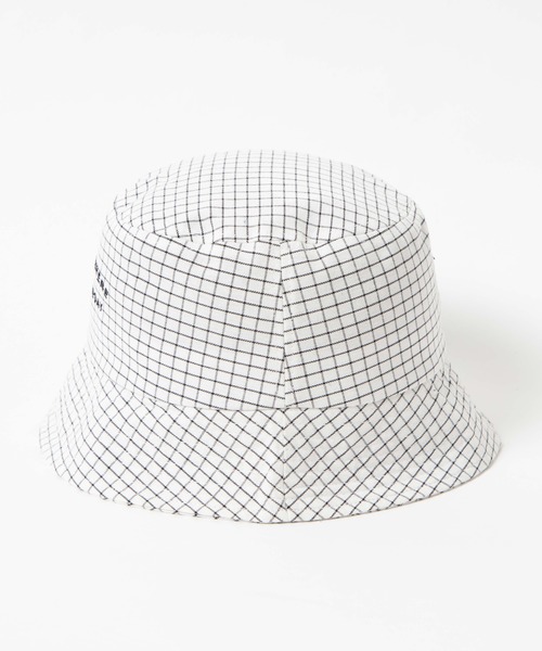 WEGO(ウィゴー)の「WEGO/チェックロゴバケットハット(ハット・レディース・ブラック/ホワイト・FREE)」の9枚目の写真