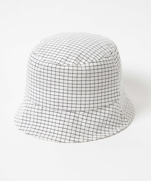 WEGO(ウィゴー)の「WEGO/チェックロゴバケットハット(ハット・レディース・ブラック/ホワイト・FREE)」の8枚目の写真