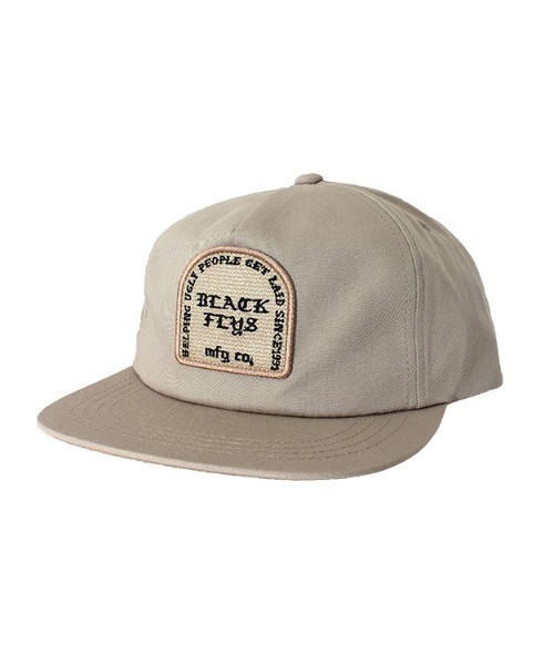 BLACK FLYS(ブラックフライズ)の「【BLACK FLYS】GETLAID 5-PANNEL SNAPBACK CAP(キャップ)」|タン