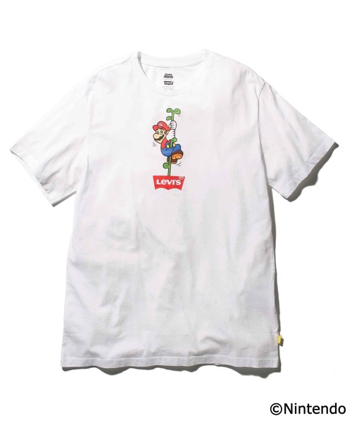 Levi's（リーバイス）の「LEVI’S(R) X SUPER MARIO(TM) グラフィッククルーネックTシャツ MARIO BW VINE WHITE（Tシャツ/カットソー・メンズ・マルチ・S/M/L/XL）」の2枚目の写真