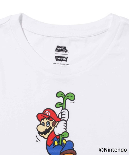 Levi's（リーバイス）の「LEVI’S(R) X SUPER MARIO(TM) グラフィッククルーネックTシャツ MARIO BW VINE WHITE（Tシャツ/カットソー・メンズ・マルチ・S/M/L/XL）」の5枚目の写真