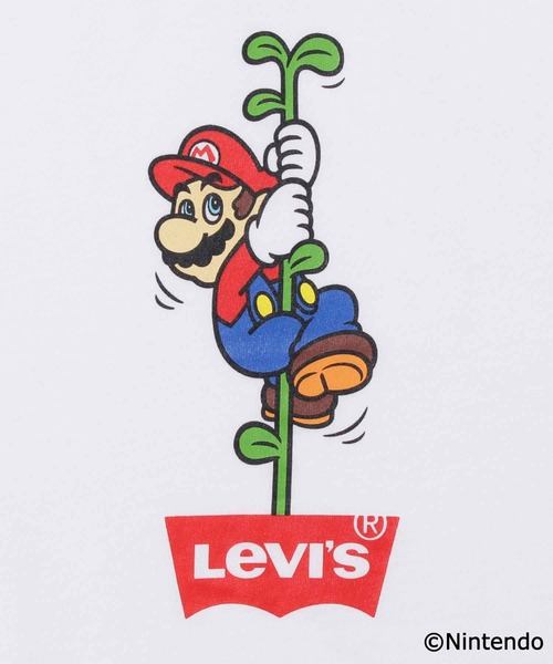 Levi's（リーバイス）の「LEVI’S(R) X SUPER MARIO(TM) グラフィッククルーネックTシャツ MARIO BW VINE WHITE（Tシャツ/カットソー・メンズ・マルチ・S/M/L/XL）」の8枚目の写真