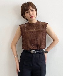 PAGEBOY | パネルレースノースリブラウス(シャツ/ブラウス)