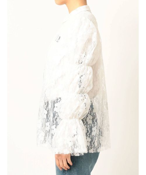 jouetie（ジュエティ）の「クラシカルレースブラウス（シャツ/ブラウス・レディース・ライトブルー/ブラック/オフホワイト・MEDIUM）」の13枚目の写真