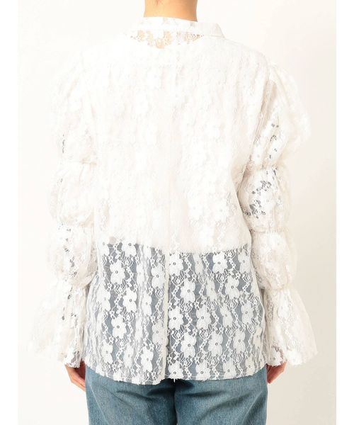 jouetie（ジュエティ）の「クラシカルレースブラウス（シャツ/ブラウス・レディース・ライトブルー/ブラック/オフホワイト・MEDIUM）」の14枚目の写真