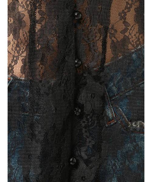 jouetie（ジュエティ）の「クラシカルレースブラウス（シャツ/ブラウス・レディース・ライトブルー/ブラック/オフホワイト・MEDIUM）」の18枚目の写真