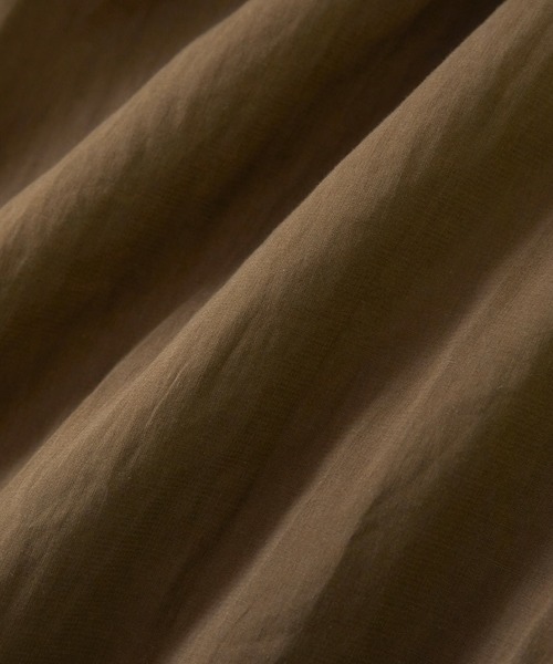 ADAM ET ROPE'（アダムエロペ）の「シアーギャザーチュニック（ワンピース・レディース・ブラック/カーキ・FREE）」の4枚目の写真