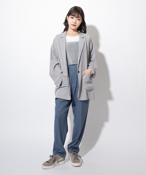 Mysa&Liina(ミーサリーナ)の「ニュアンスカラークラップドデザインビスチェ(ベスト・レディース・カーキ/ベージュ/ブラック/チャコールグレー・M)」の10枚目の写真