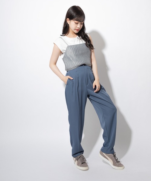 Mysa&Liina(ミーサリーナ)の「ニュアンスカラークラップドデザインビスチェ(ベスト・レディース・カーキ/ベージュ/ブラック/チャコールグレー・M)」の12枚目の写真