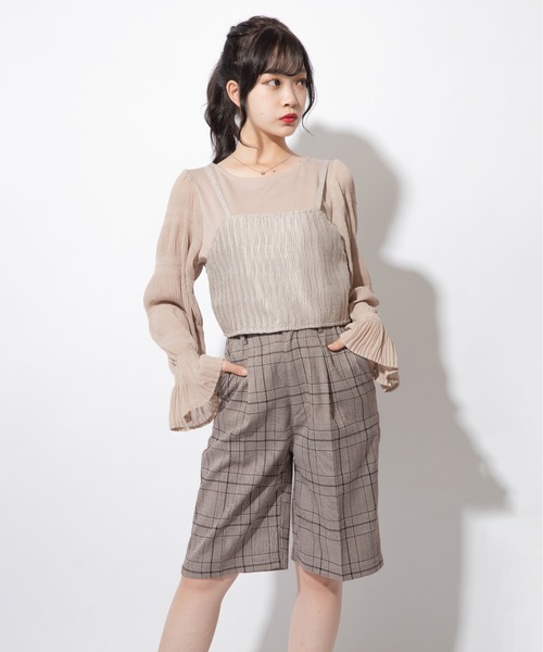 Mysa&Liina(ミーサリーナ)の「ニュアンスカラークラップドデザインビスチェ(ベスト・レディース・カーキ/ベージュ/ブラック/チャコールグレー・M)」の14枚目の写真