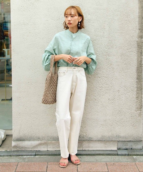 Chillfar（チルファー）の「レース刺繍ロマンティックブラウス（シャツ/ブラウス・レディース・ホワイト/ブラック/グリーン/ラベンダー・MEDIUM/LARGE）」の15枚目の写真