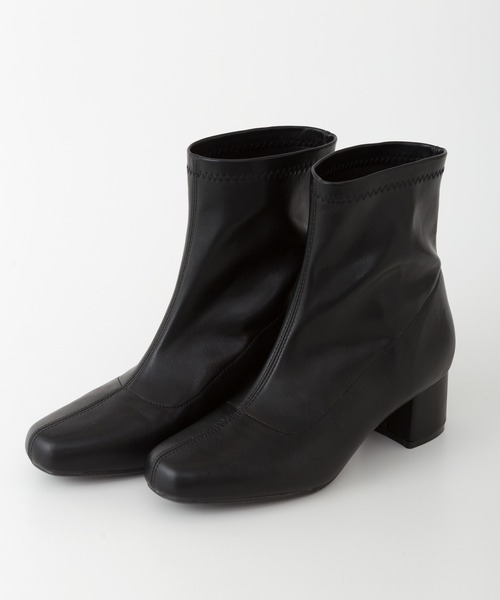 SpRay（スプレイ）の「ストレッチショートブーツ（ブーツ・レディース・ブラック/ブラウン/アイボリー・SMALL/MEDIUM/LARGE）」の9枚目の写真