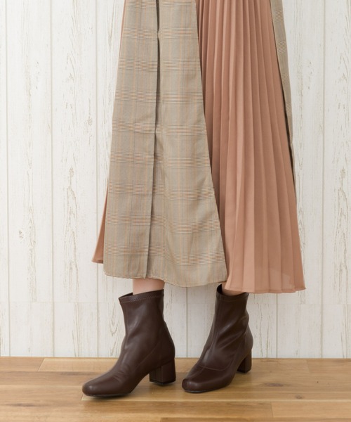 SpRay（スプレイ）の「ストレッチショートブーツ（ブーツ・レディース・ブラック/ブラウン/アイボリー・SMALL/MEDIUM/LARGE）」の8枚目の写真