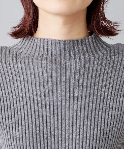 prose verse(プロズヴェール)の「ボリュームスリーブ シャツドッキングニット ニットベスト(ニット/セーター・レディース・ブラック/グレー/カーキ・フリ-)」の9枚目の写真