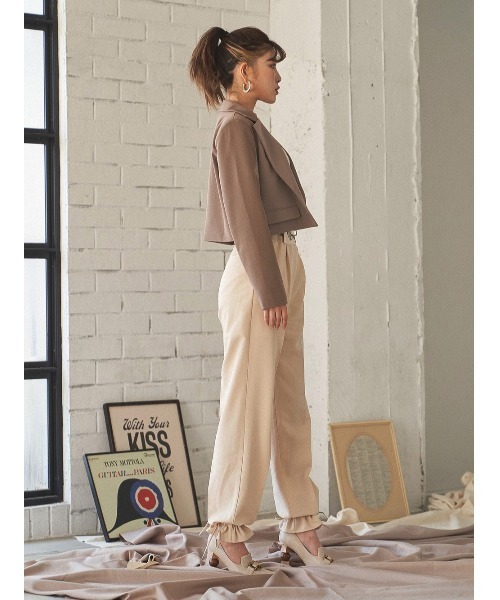 Darich(ダーリッチ)の「アレンジヘムパンツ(その他パンツ・レディース・ブラック/アイボリー・S/M)」の6枚目の写真