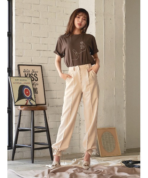 Darich(ダーリッチ)の「アレンジヘムパンツ(その他パンツ・レディース・ブラック/アイボリー・S/M)」の14枚目の写真