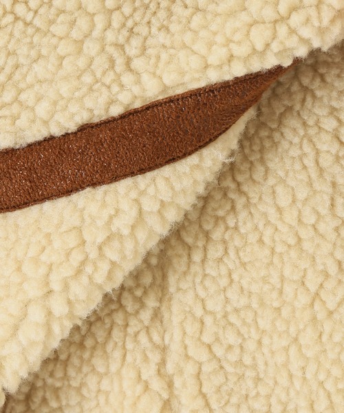 【新品未使用】SLOBE IENA ◆ ECOムートン ノーカラー ブルゾン SLOBE IENA（スローブイエナ）の「ECOムートンノーカラー