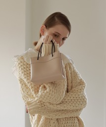 EFOLE | 【EFOLE】フェイクレザー　ショルダー付き　ミニショッパー　トートバッグ(ショルダーバッグ)