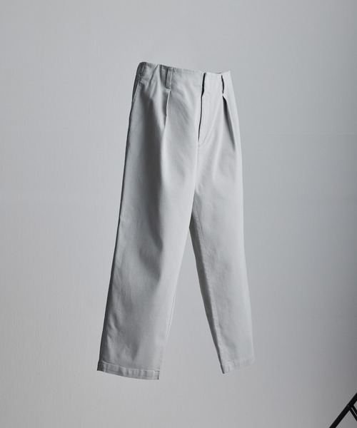 WYM LIDNM(ウィム バイ リドム)の「EURO RAYON STRAIGHT TROUSERS(その他パンツ・メンズ・ホワイト/ブラック/グリーン系その他・S/M/L)」の5枚目の写真