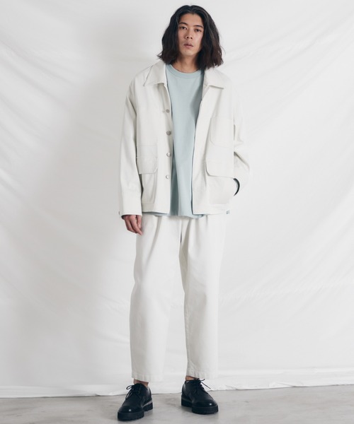 WYM LIDNM(ウィム バイ リドム)の「EURO RAYON STRAIGHT TROUSERS(その他パンツ・メンズ・ホワイト/ブラック/グリーン系その他・S/M/L)」の7枚目の写真