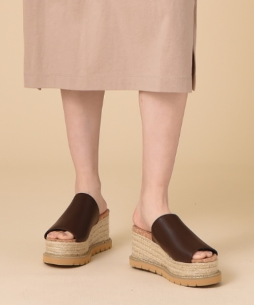 INTERPLANET（インタープラネット）の「厚底ジュートサンダル（サンダル・レディース・ブラック/ブラウン・24.5cm/23.5cm）」の6枚目の写真