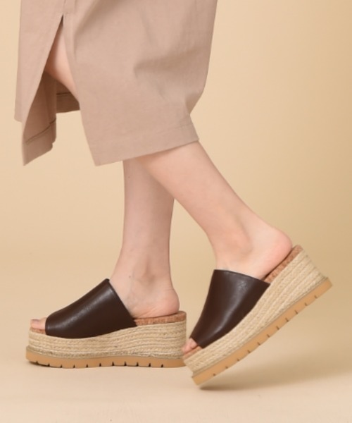 INTERPLANET（インタープラネット）の「厚底ジュートサンダル（サンダル・レディース・ブラック/ブラウン・24.5cm/23.5cm）」の7枚目の写真