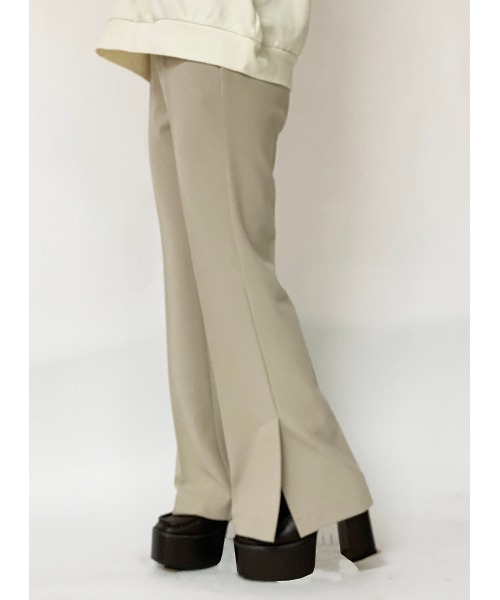 one way（ワンウェイ）の「【oneway】ジョーゼットPUスリットフレアーパンツ（その他パンツ・レディース・ブラック/ライトピンク/ベージュ・FREE）」の18枚目の写真