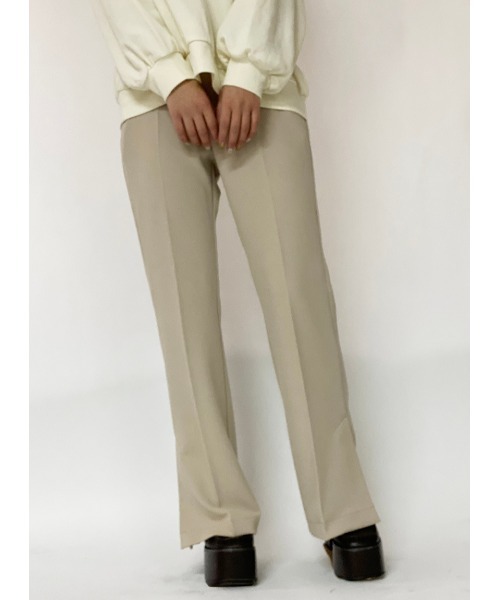 one way（ワンウェイ）の「【oneway】ジョーゼットPUスリットフレアーパンツ（その他パンツ・レディース・ブラック/ライトピンク/ベージュ・FREE）」の16枚目の写真